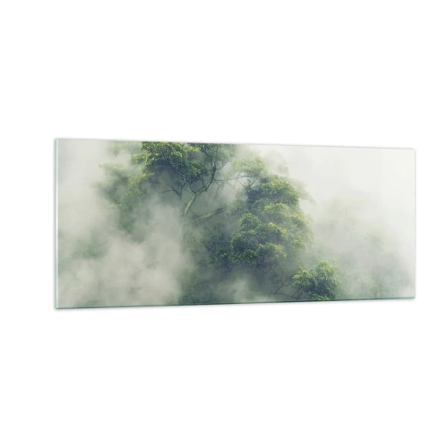 Schilderen op glas - In mist gehuld - 100x40 cm