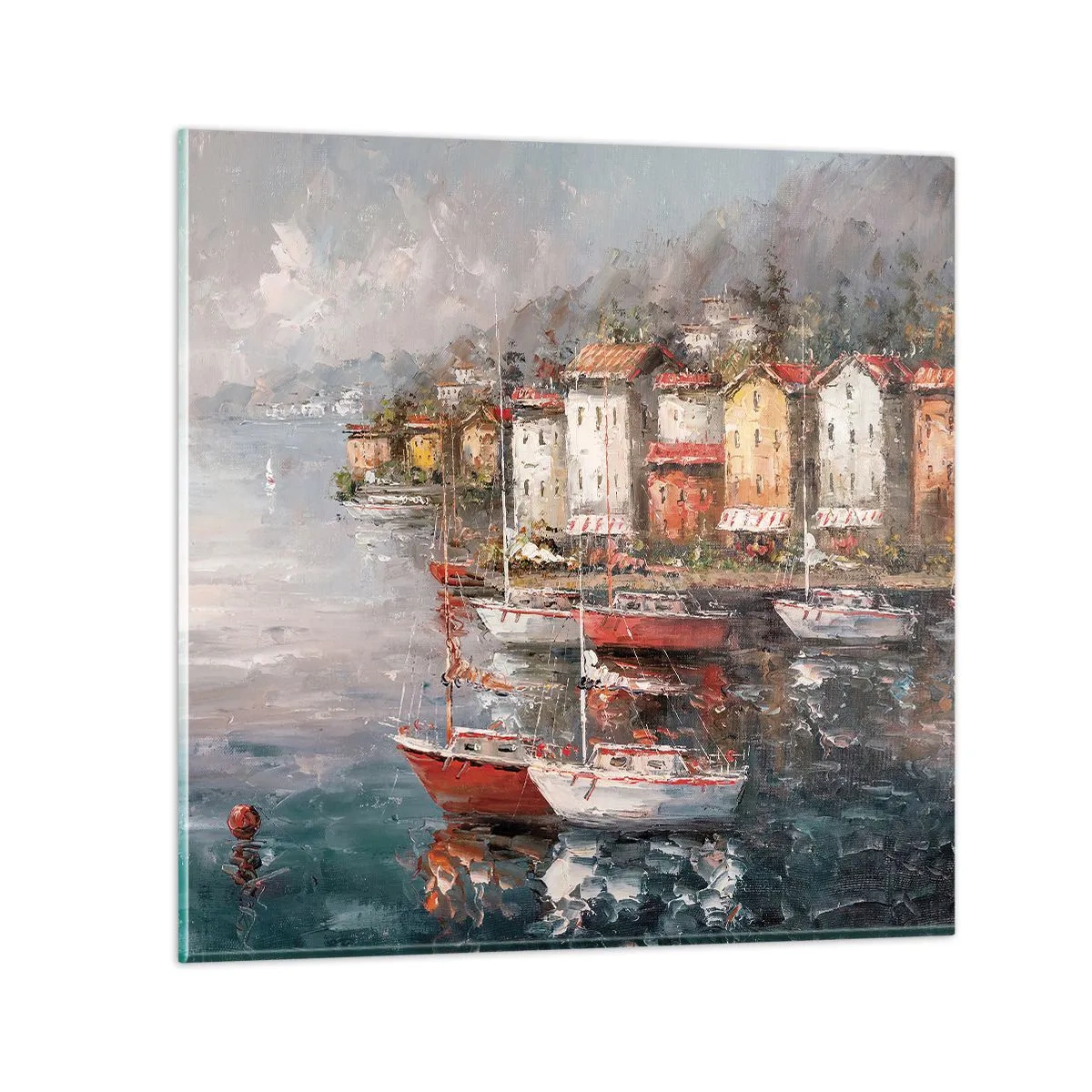 Schilderen op glas - Romantisch toevluchtsoord - 70x70 cm