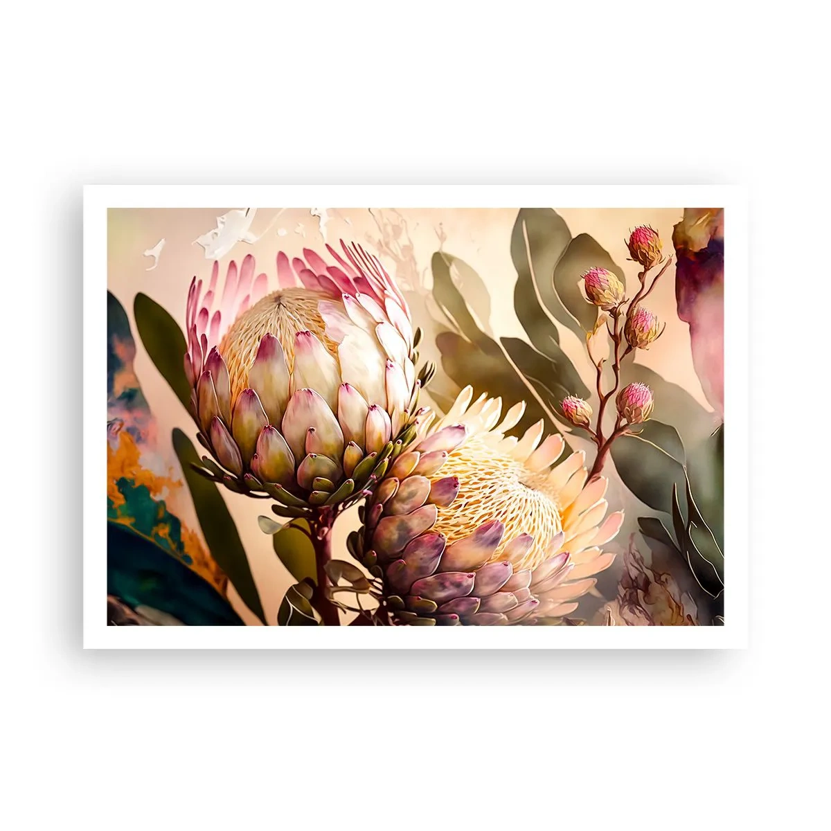 Poster - Teeder omarmd - 100x70 cm
