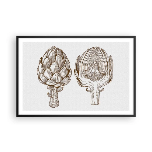 Poster in een zwarte lijst - Anatomieles - 91x61 cm