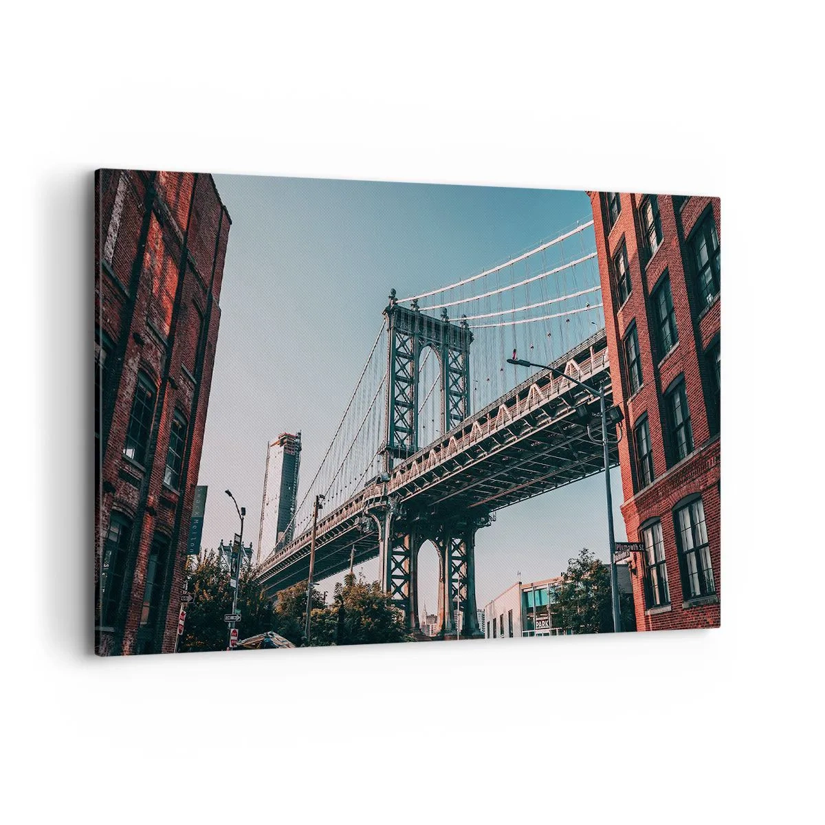 Schilderen op canvas - Over de golven van de stad - 100x70 cm