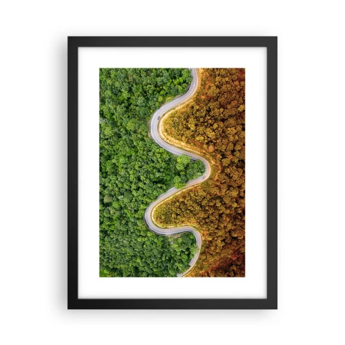 Poster in een zwarte lijst - Grenzen en doorbraken - 30x40 cm