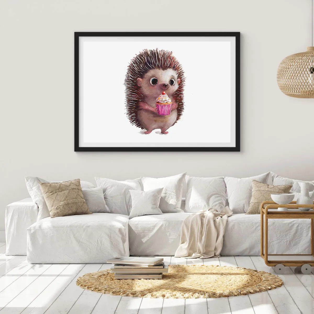 Poster in een zwarte lijst - De vakantie is elke dag - 70x50 cm