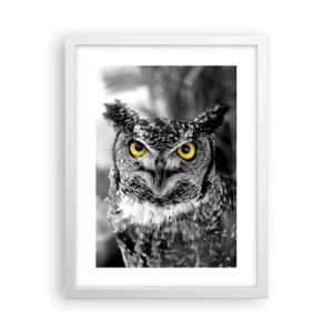 Poster in een witte lijst - Niets zal zich verbergen - 30x40 cm