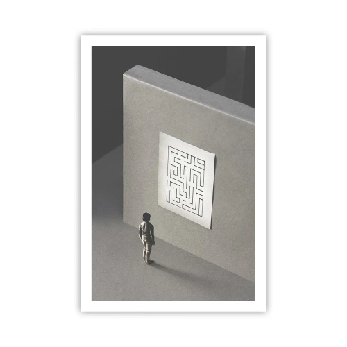 Poster - Maar waar ben ik? - 61x91 cm
