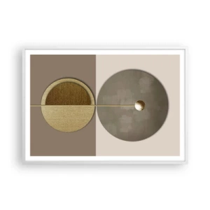 Poster in een witte lijst - Perfecte balans - 100x70 cm