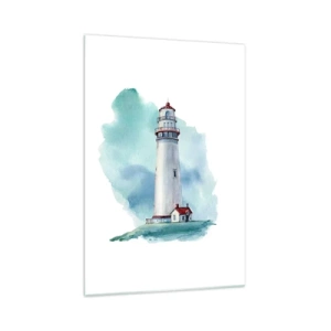 Schilderen op glas - Blue's zachtaardige zus - 70x100 cm