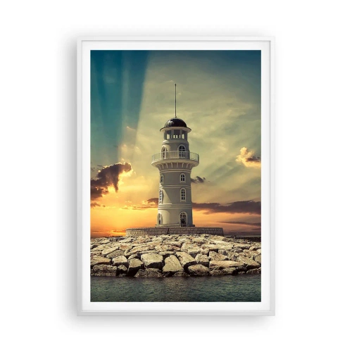 Poster in een witte lijst - Licht - Goed - Schoonheid - 70x100 cm
