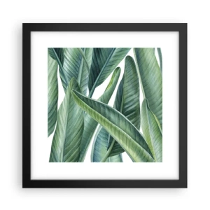 Poster in een zwarte lijst - Groen zelf - 30x30 cm