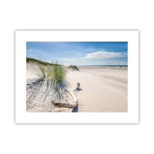 Poster - De mooiste zandstrand? Oostzee-strand - 40x30 cm