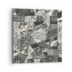 Schilderen op canvas - De dynamiek van nu - 70x70 cm