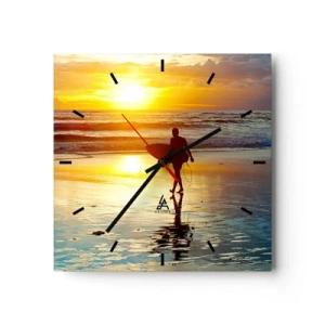 Wandklok - Klok - De terugkeer van de krijger - 30x30 cm