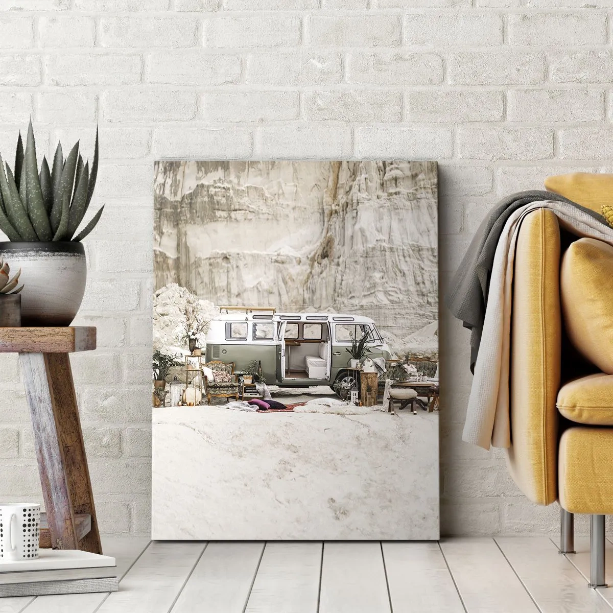 Schilderen op canvas - Er is de tijd om aan de reis te beginnen - 70x100 cm