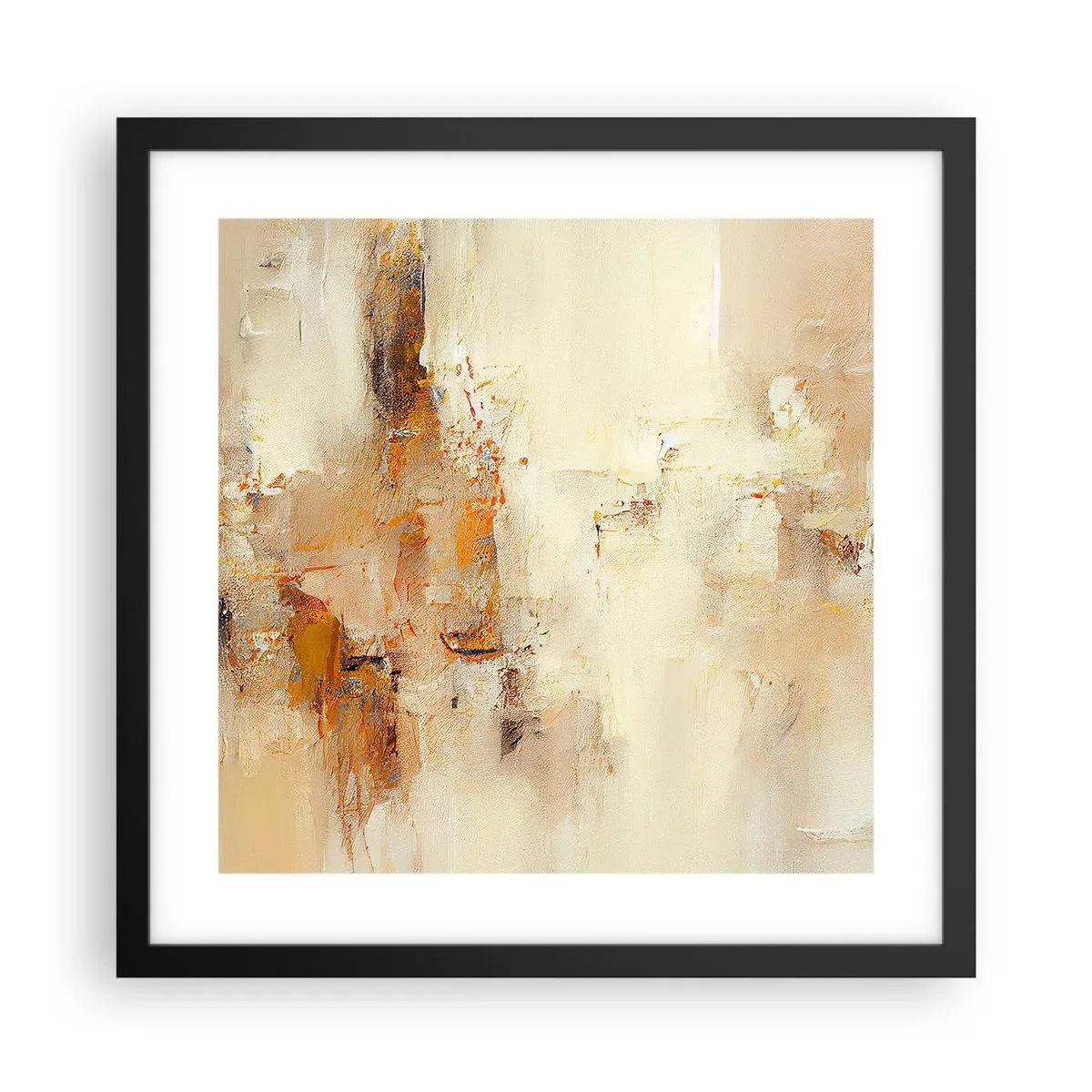 Poster in een zwarte lijst - Ziel van Amber - 40x40 cm