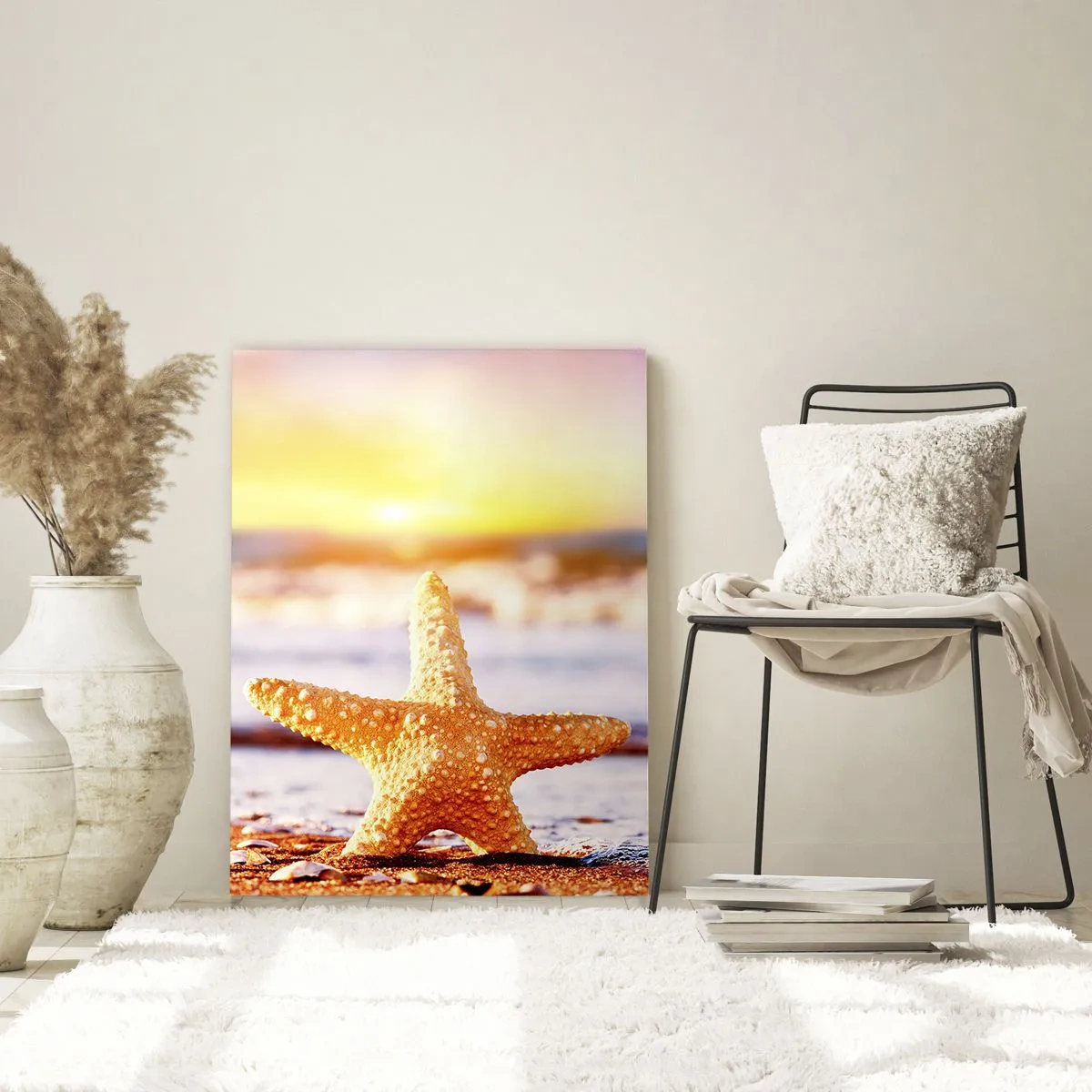 Schilderen op glas - Een geschenk uit de zee - 50x70 cm