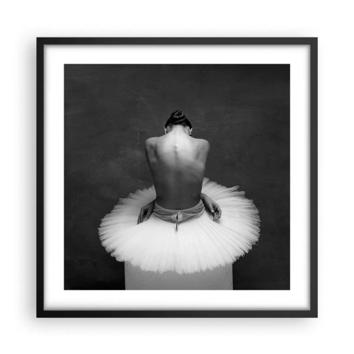 Poster in een zwarte lijst - Het bloeit gewoon - 50x50 cm