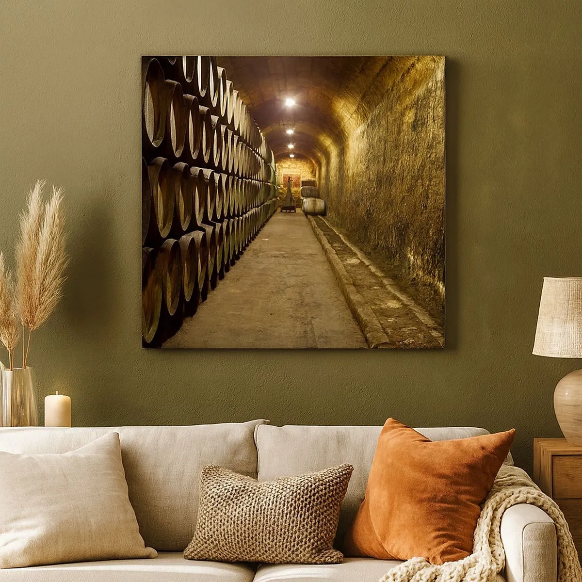 Schilderen op canvas - Het is goed om te gaan liggen - 30x30 cm