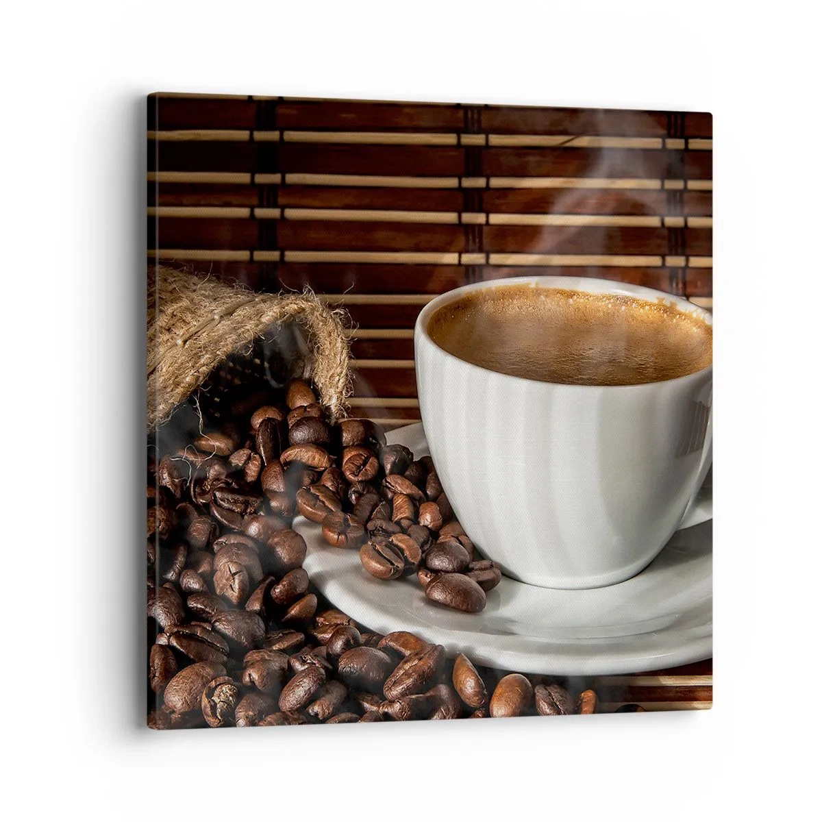 Schilderen op canvas - De zwartheid van steenkool, de helderheid van barnsteen - 40x40 cm