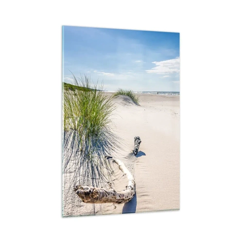 Schilderen op glas - De mooiste zandstrand? Oostzee-strand - 80x120 cm