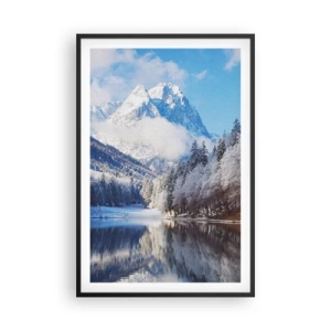 Poster in een zwarte lijst - Sneuwwacht - 61x91 cm