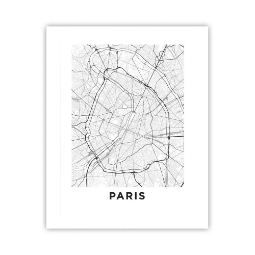 Poster - Parijs bloem - 40x50 cm