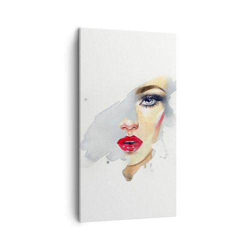 Schilderen op canvas - Weerspiegeld in een druppel water - 45x80 cm