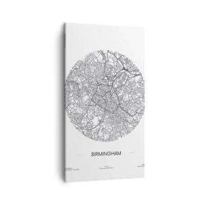 Schilderen op canvas - Anatomie van Birmingham - 45x80 cm