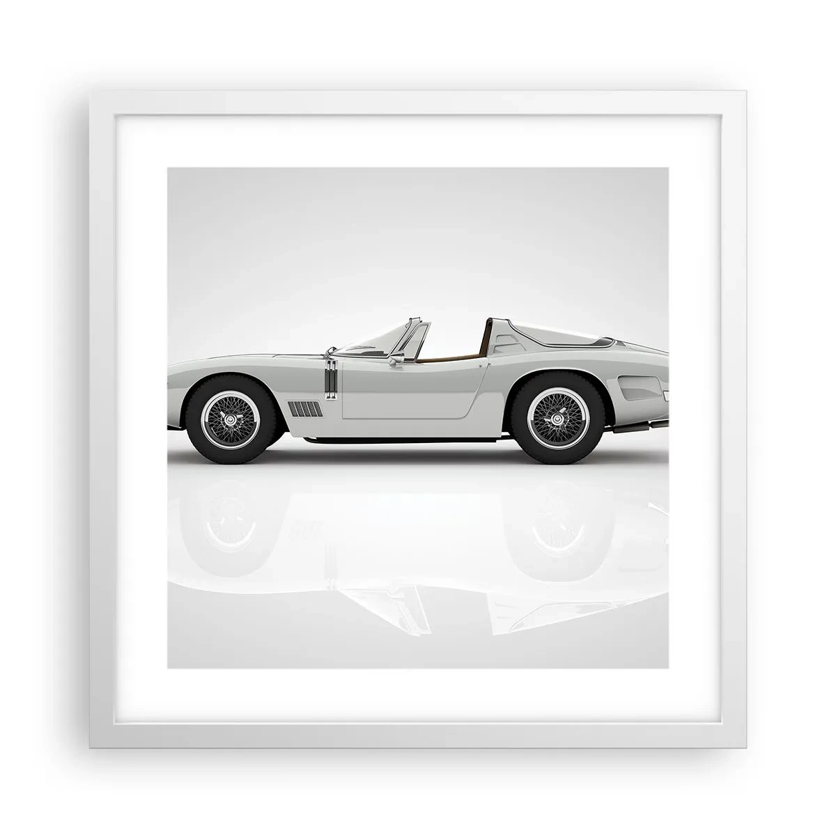 Poster in een witte lijst - Belofte van plezier - 40x40 cm