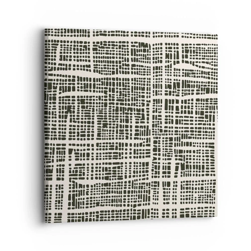 Schilderen op canvas - Geweven compositie - 30x30 cm