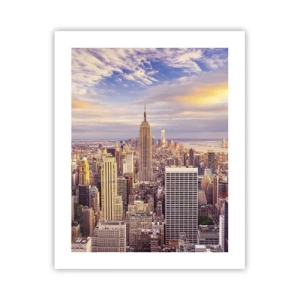 Poster - Reik alleen naar de wolken - 40x50 cm