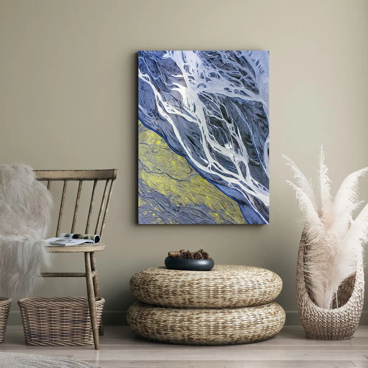 Schilderen op canvas - Rotstekeningen van de natuur - 50x70 cm