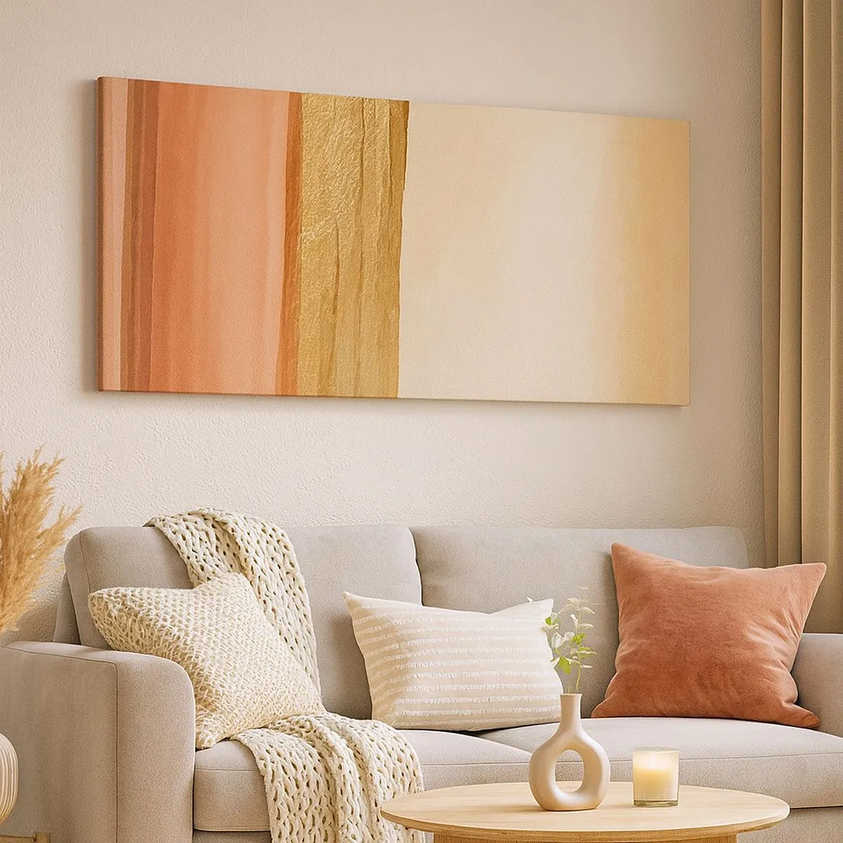 Schilderen op canvas - Verticale compositie - 100x40 cm