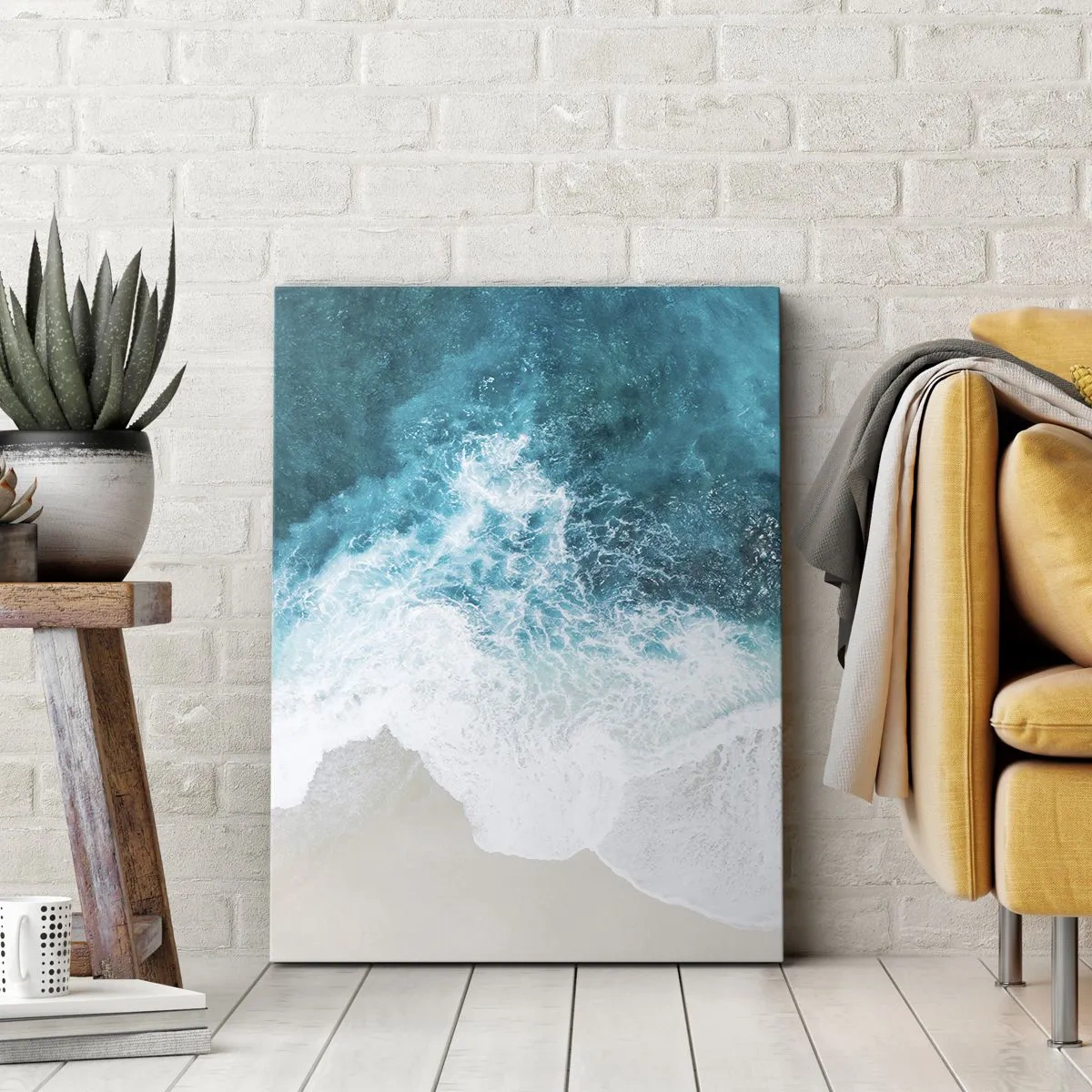 Schilderen op canvas - Natuurlijke streling - 65x120 cm