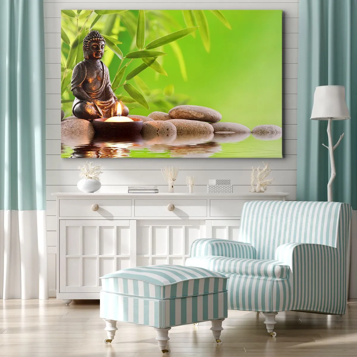 Schilderen op canvas - Het leven is mooi - 120x80 cm