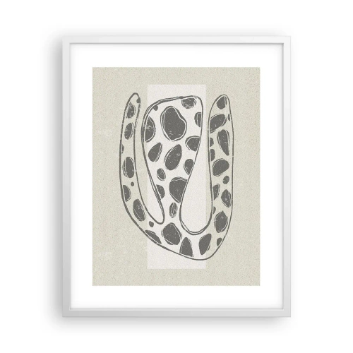 Poster in een witte lijst - Een vreemd wezen - 40x50 cm
