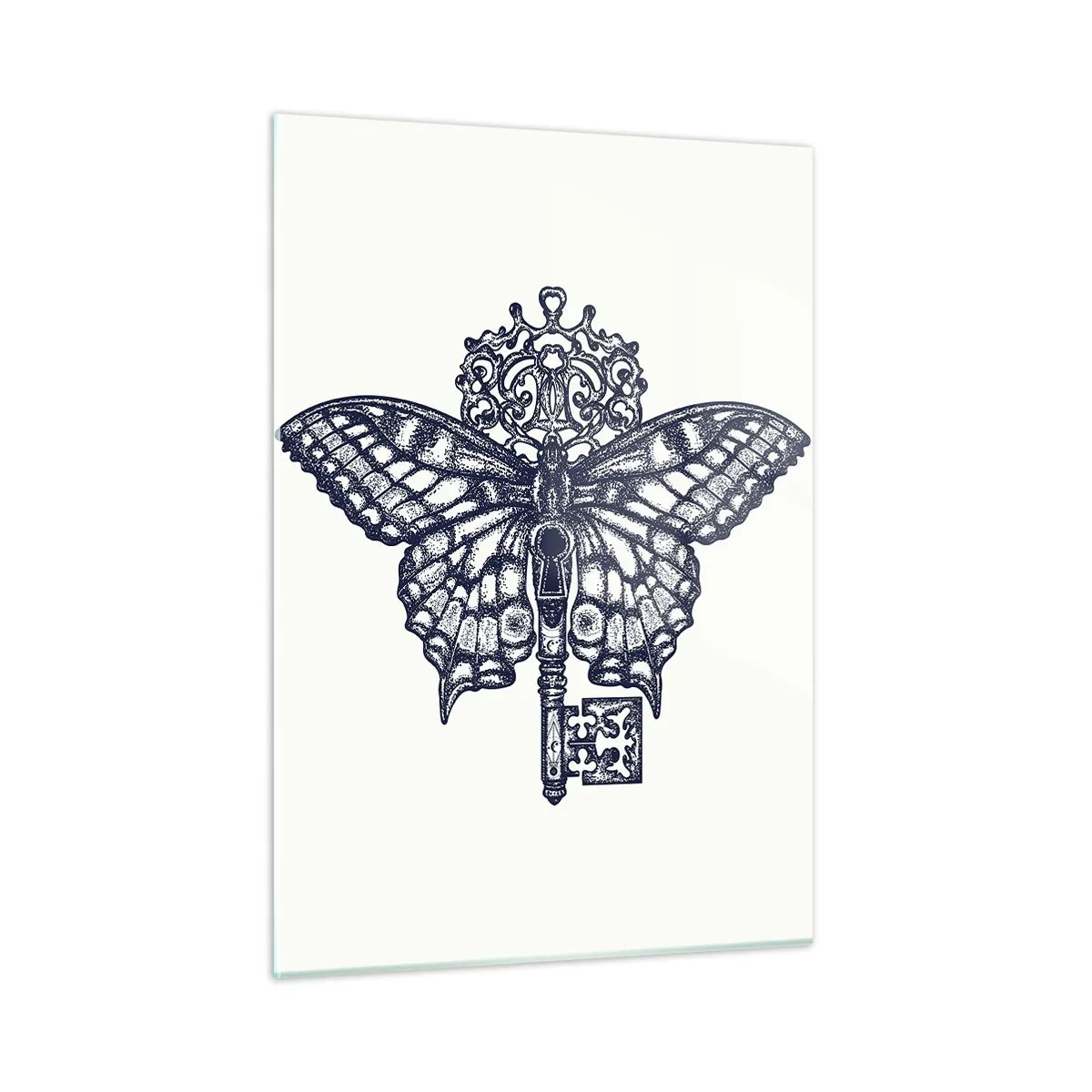 Schilderen op glas - Alle geheimen van het hart - 50x70 cm