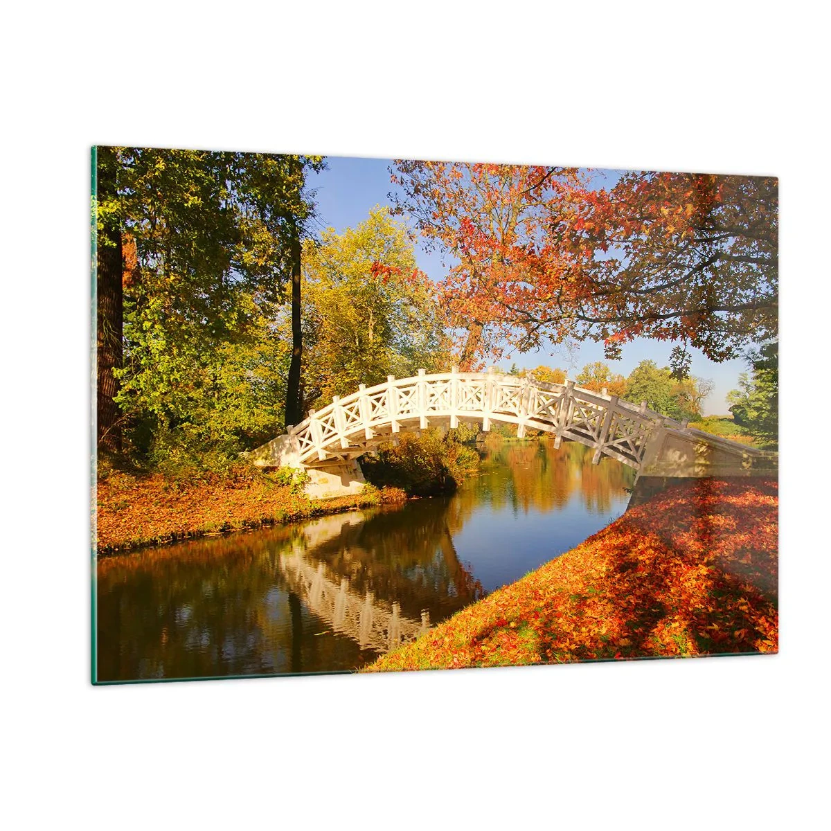 Schilderen op glas - Op de witte brug der zuchten - 120x80 cm