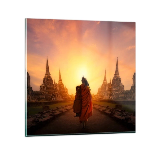 Schilderen op glas - In vrede voor de eeuwigheid - 30x30 cm