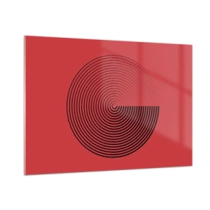 Schilderen op glas - Circulaire beweging - 100x70 cm