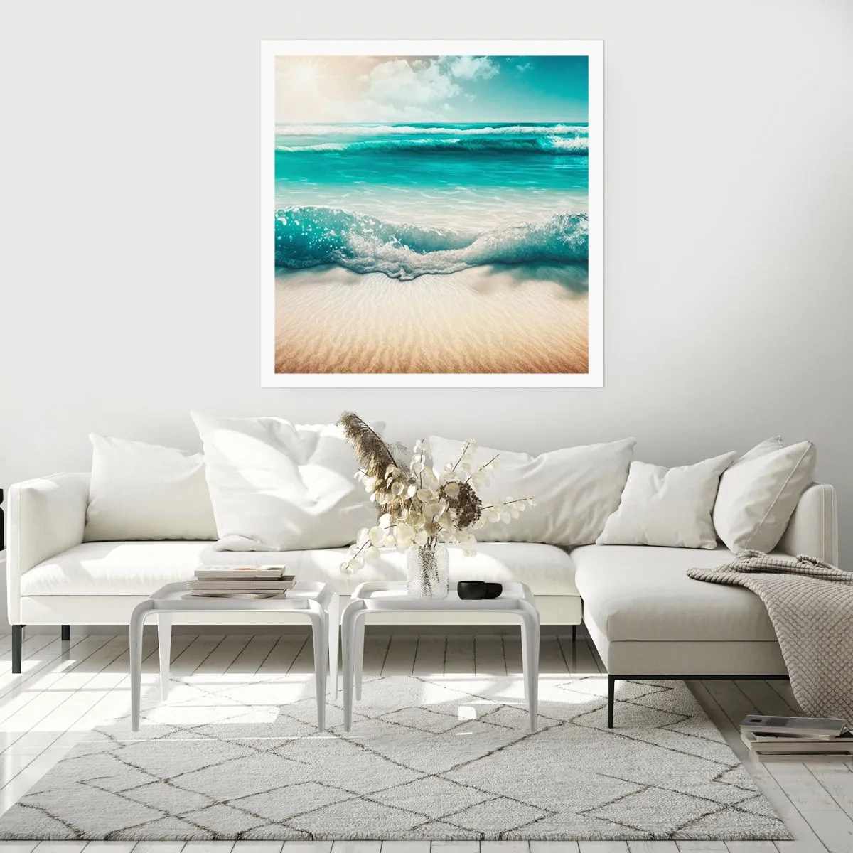 Poster - De vrede van de oceaan - 60x60 cm