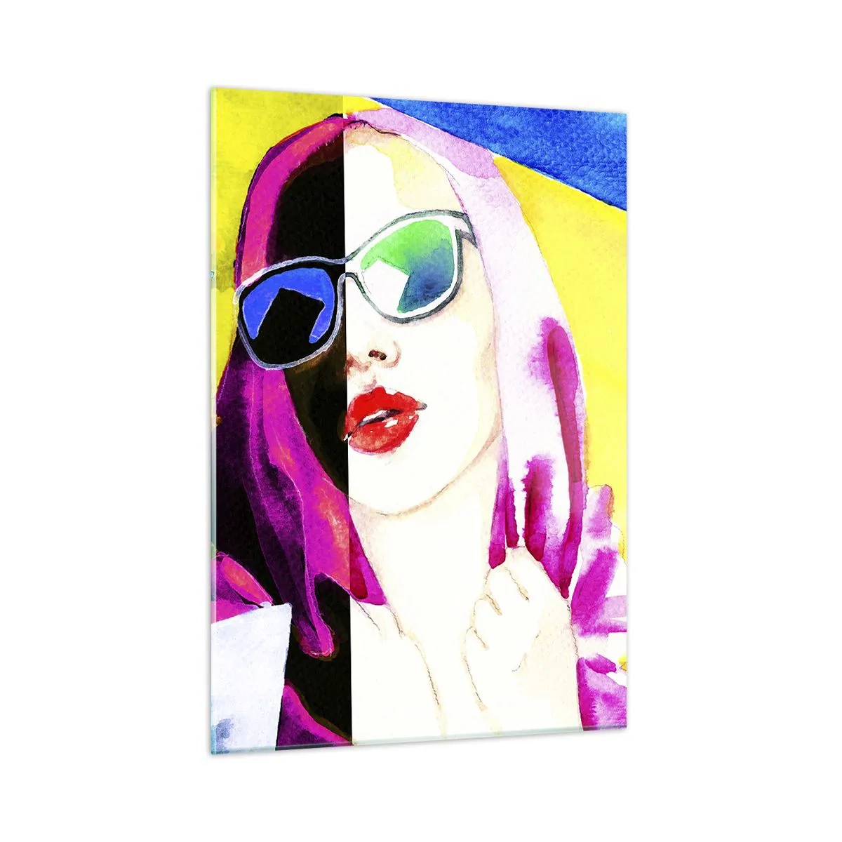 Schilderen op glas - Ik ben niet wit en ik ben niet zwart - 50x70 cm