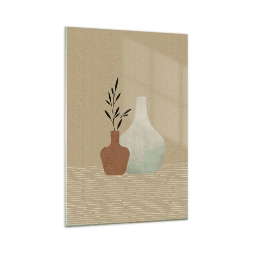 Schilderen op glas - De vaas en zijn idee - 80x120 cm