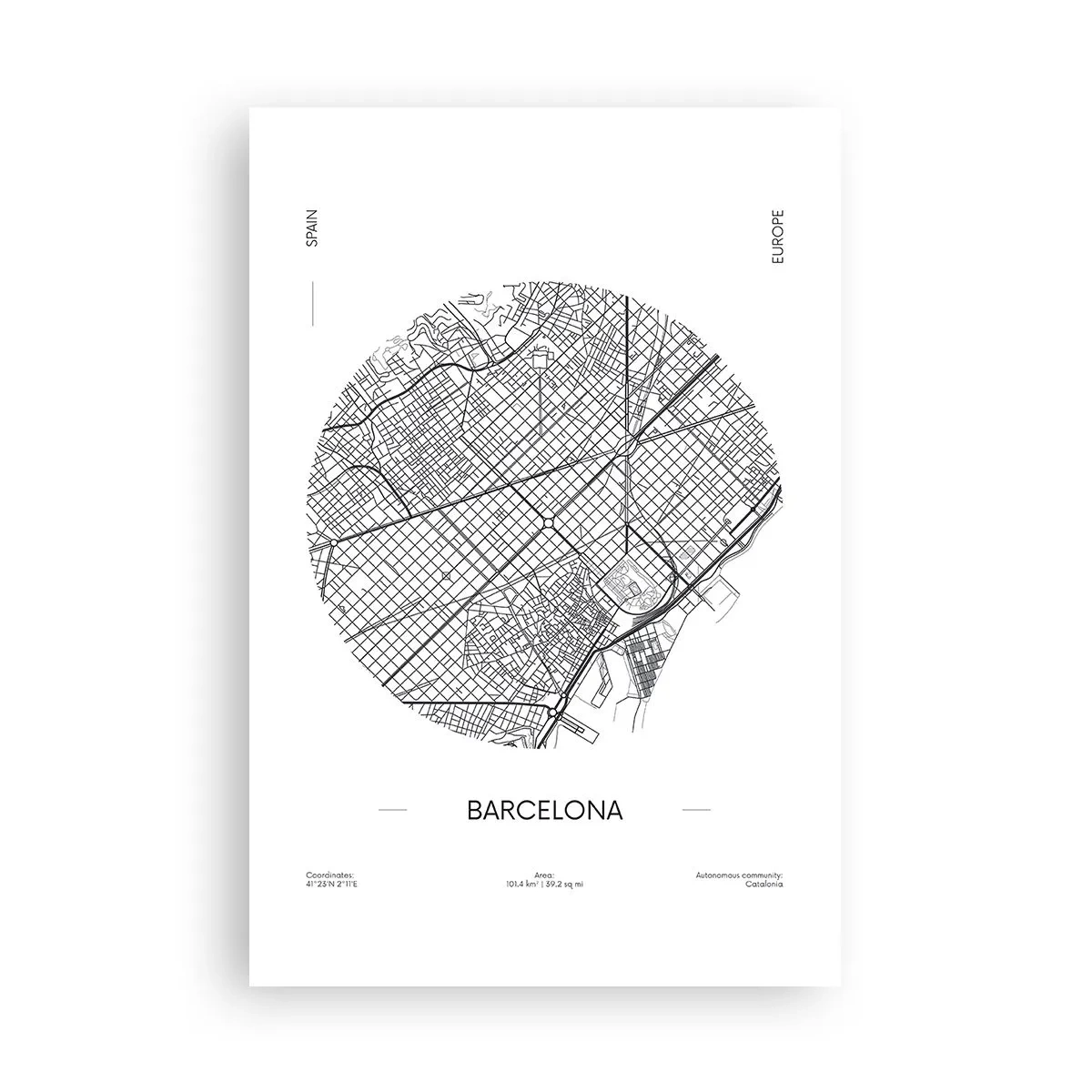 Poster - Anatomie van Barcelona - 61x91 cm