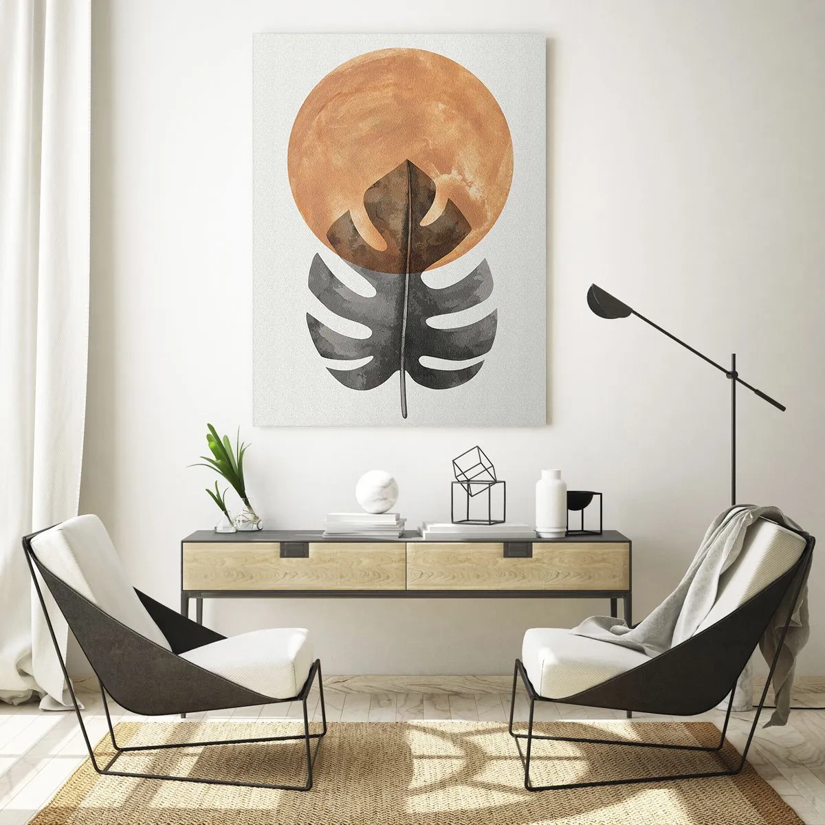 Schilderen op glas - Altijd de zon - 50x70 cm