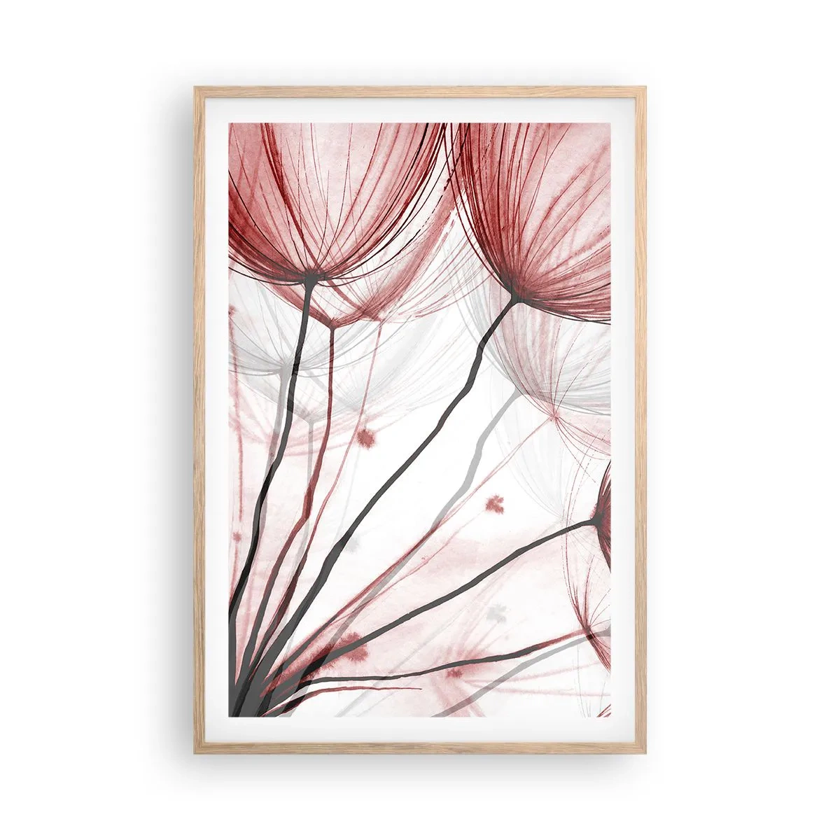 Een poster in een licht eiken lijst - Vóór het vertrek - 61x91 cm
