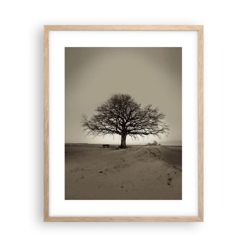 Een poster in een licht eiken lijst - Van hier tot in de eeuwigheid - 40x50 cm