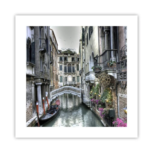 Poster - Eeuwenlang in stille reflectie - 40x40 cm