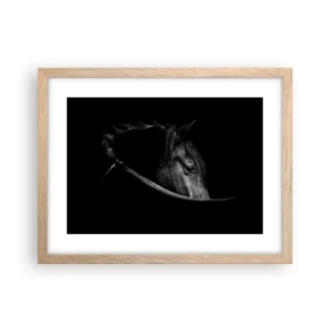 Een poster in een licht eiken lijst - Zwarte Prins - 40x30 cm