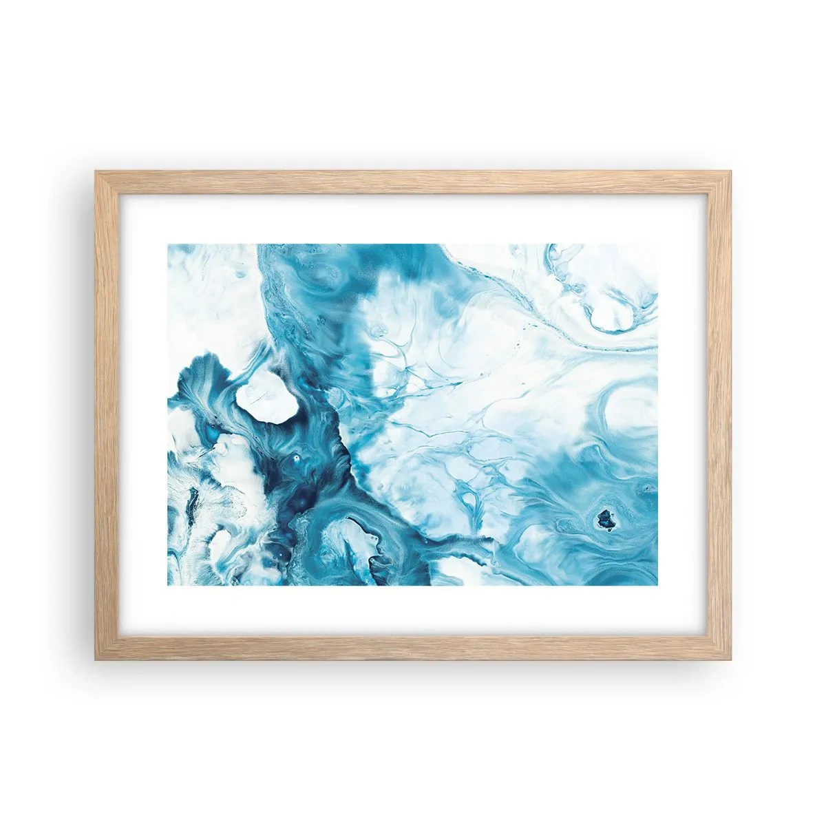 Een poster in een licht eiken lijst - Blauw Concert - 40x30 cm