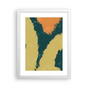 Poster in een witte lijst - Abstractie – langzame beweging - 30x40 cm